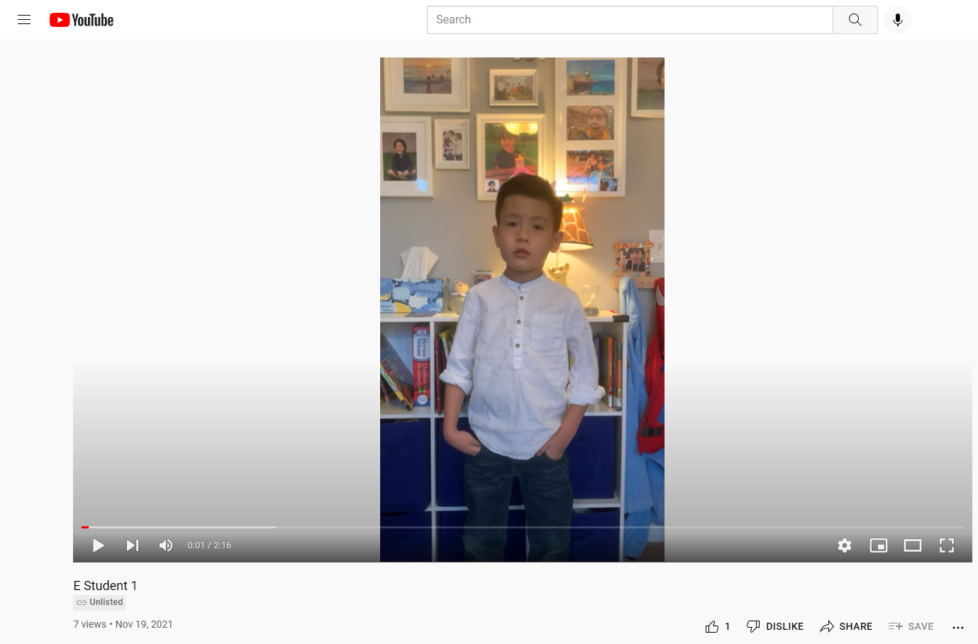 E Class - 英教語文班 - 第一名 (演講影片截圖)