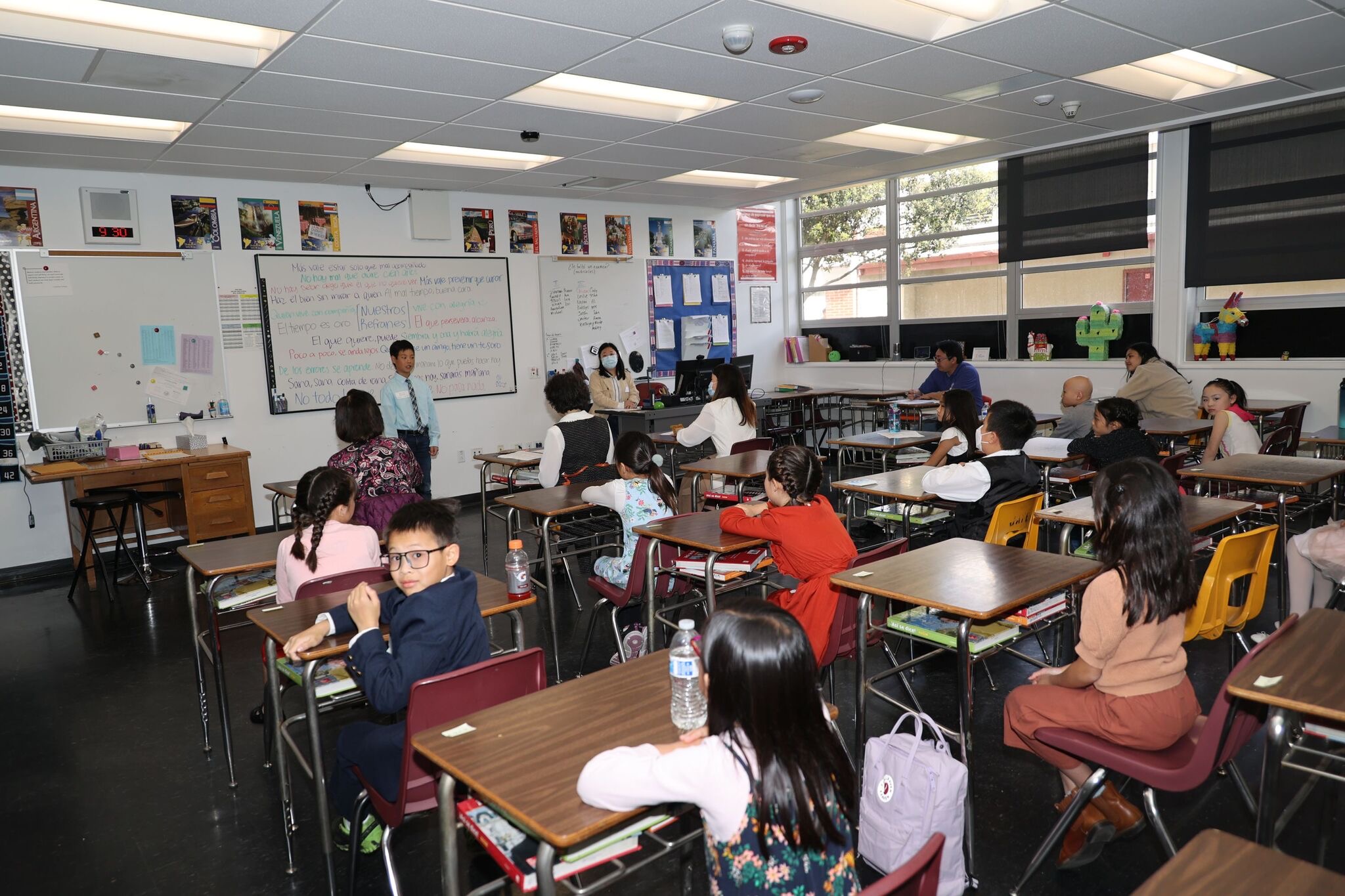 教室比賽的學生