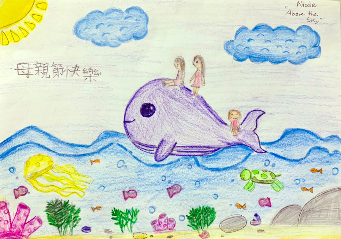 大自然的圖畫象徵人類應該要愛地球