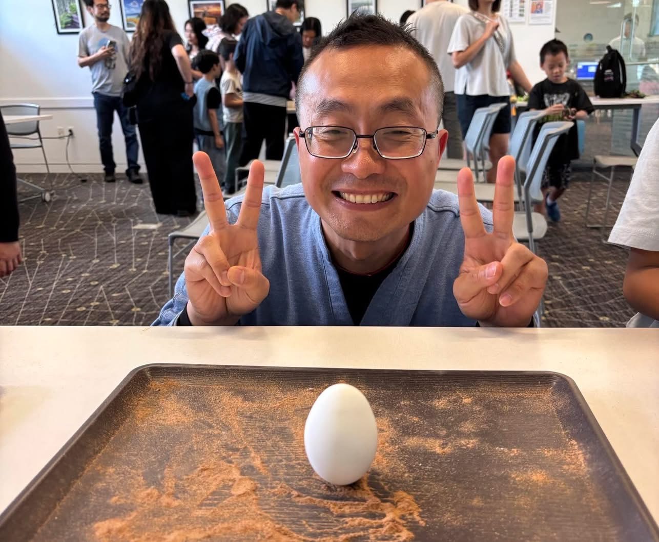 立蛋真的立起來了喲
