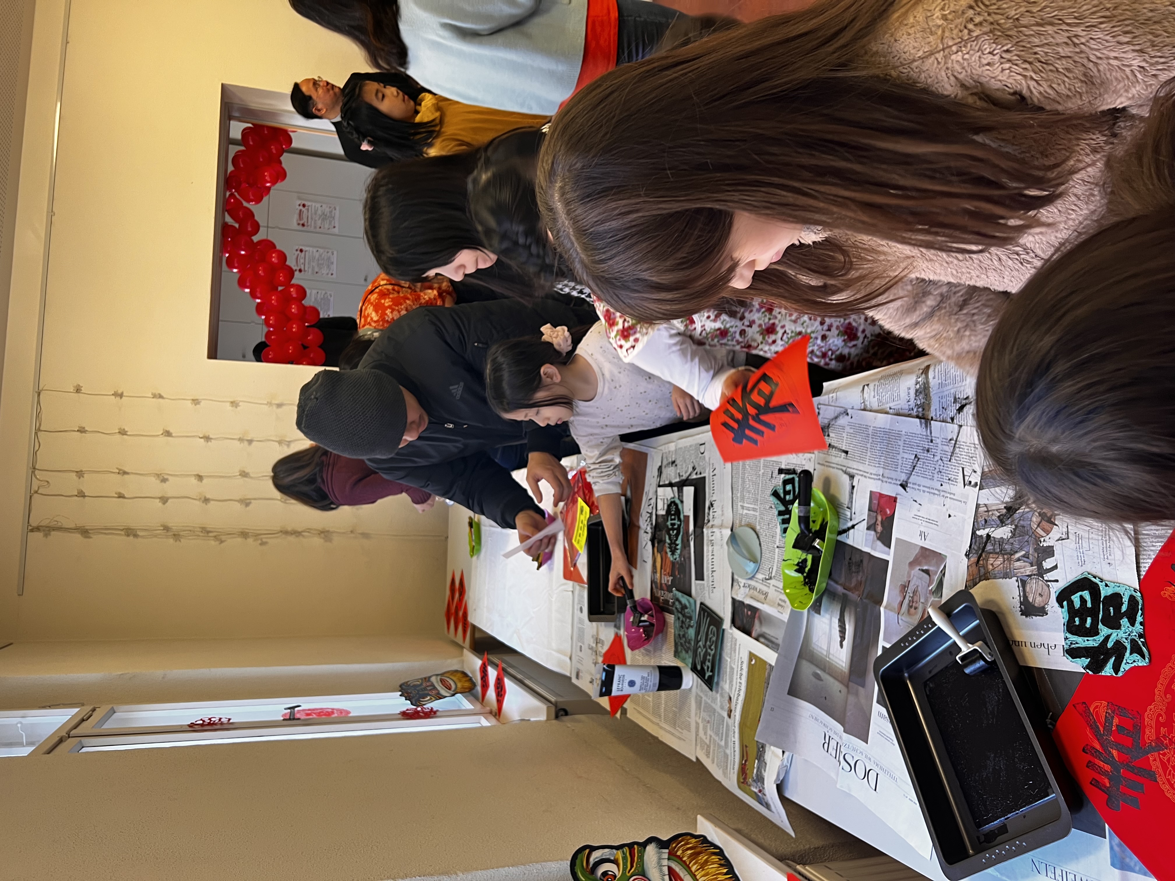 體驗台灣春節，製作版畫春聯