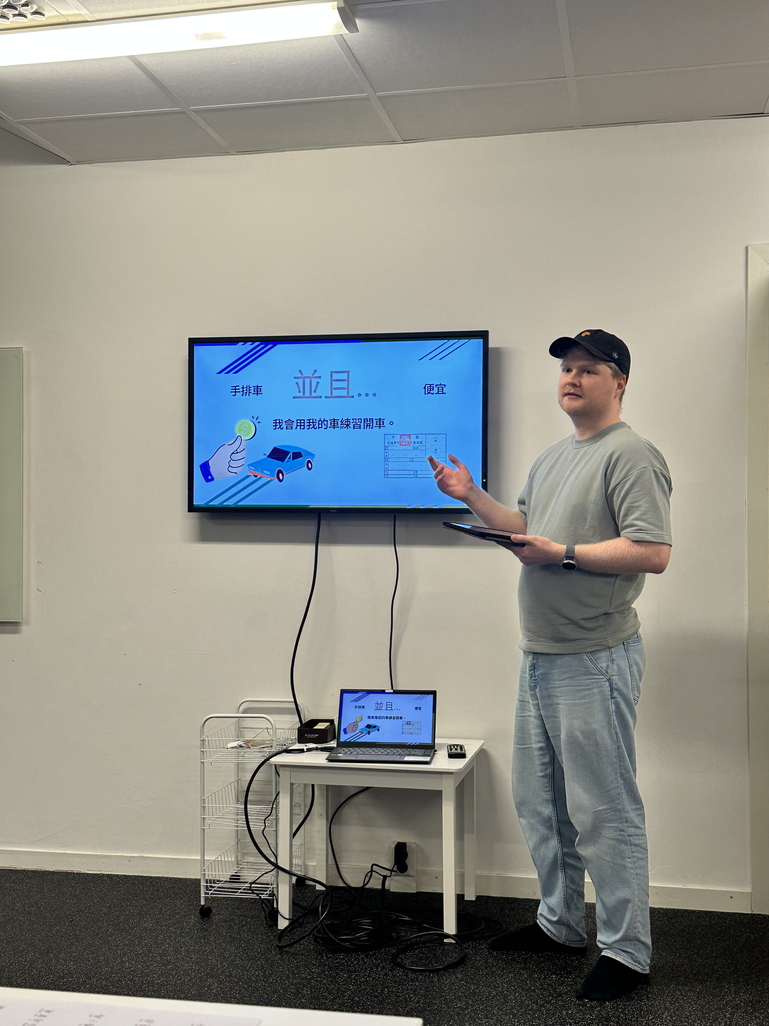 初級2班學生分享自己的暑假生活