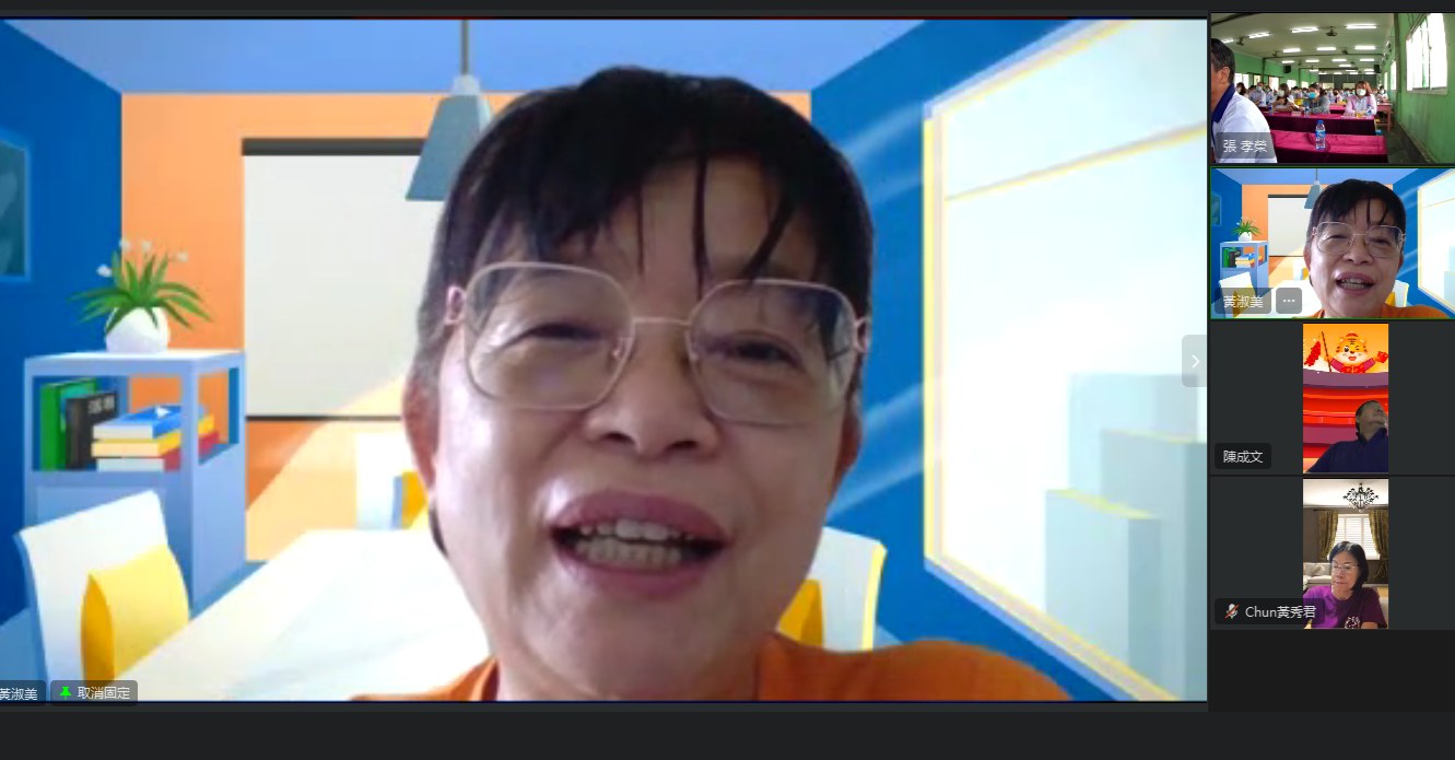 在臺灣的黃淑美校長致辭