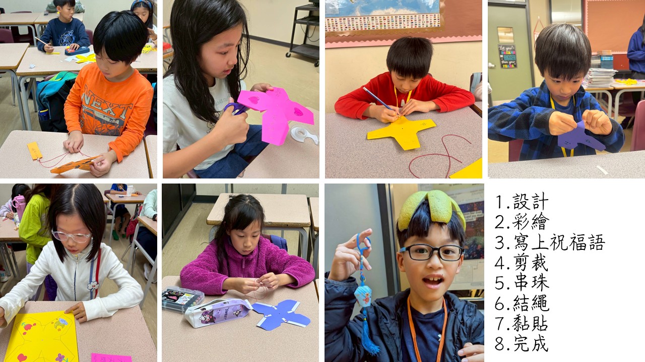 學生發揮巧思，設計、彩繪、書寫祝福語，將中秋的祝福化為一盞盞充滿心意的作品。