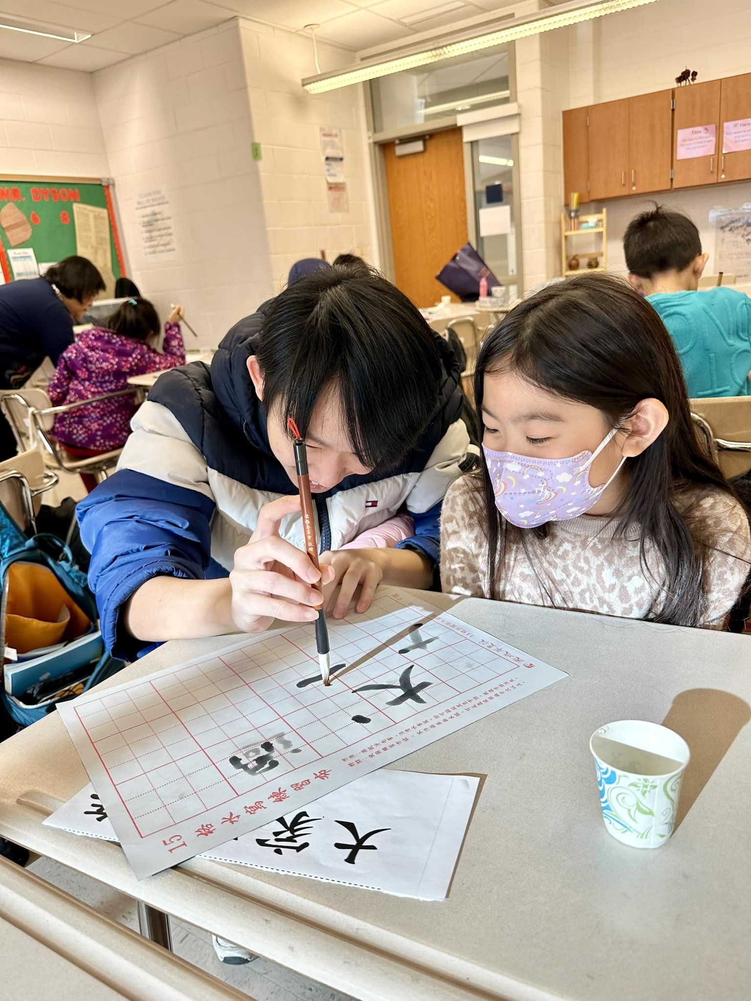 華府台灣學校書法節珍視人類歷史價值舉辦 「古文明漢文漢字書法節」4