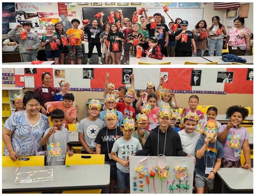 學生學習臺灣民俗才藝