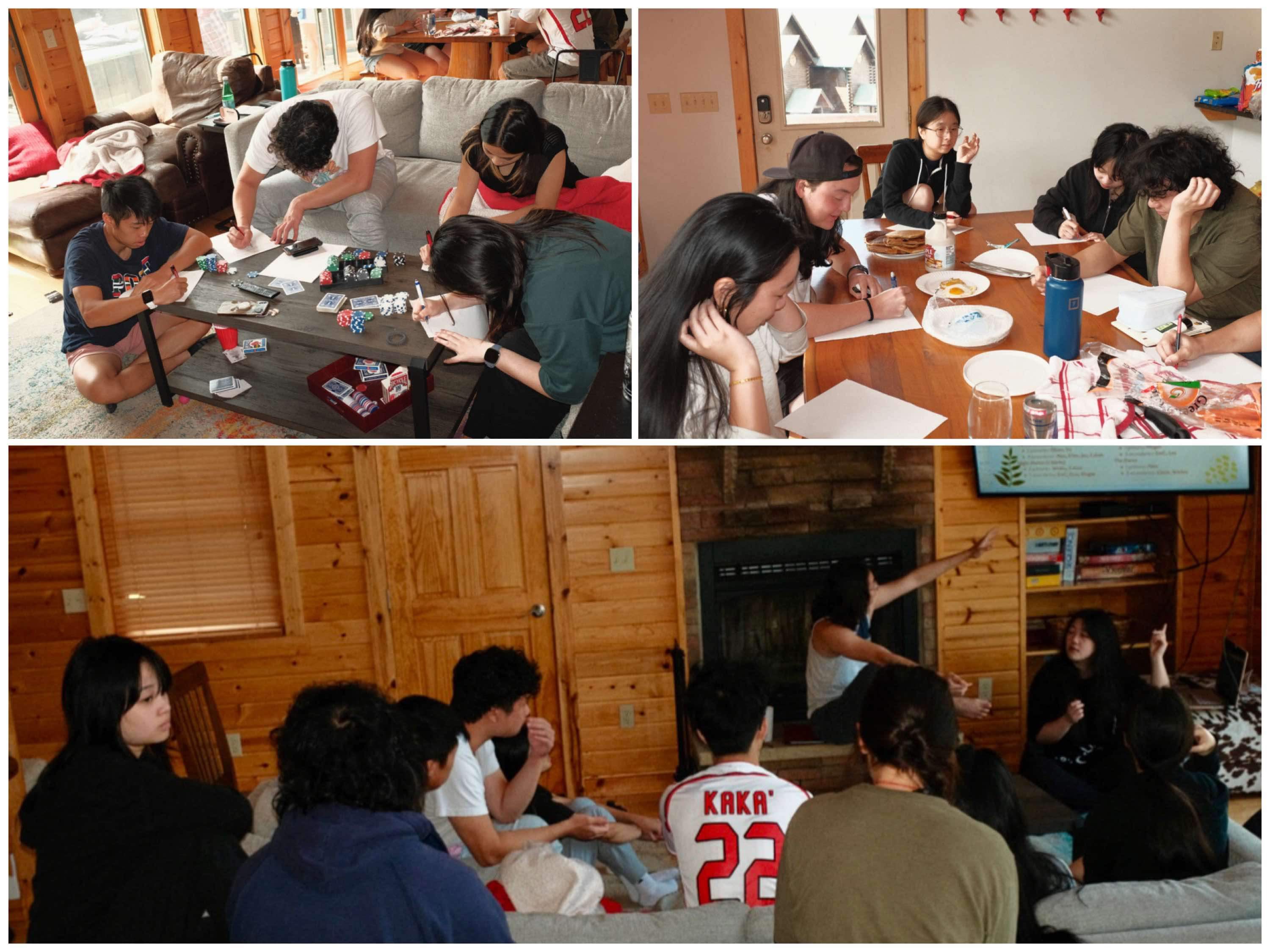 密集訓練期間，分組討論各項專題及文化活動設計