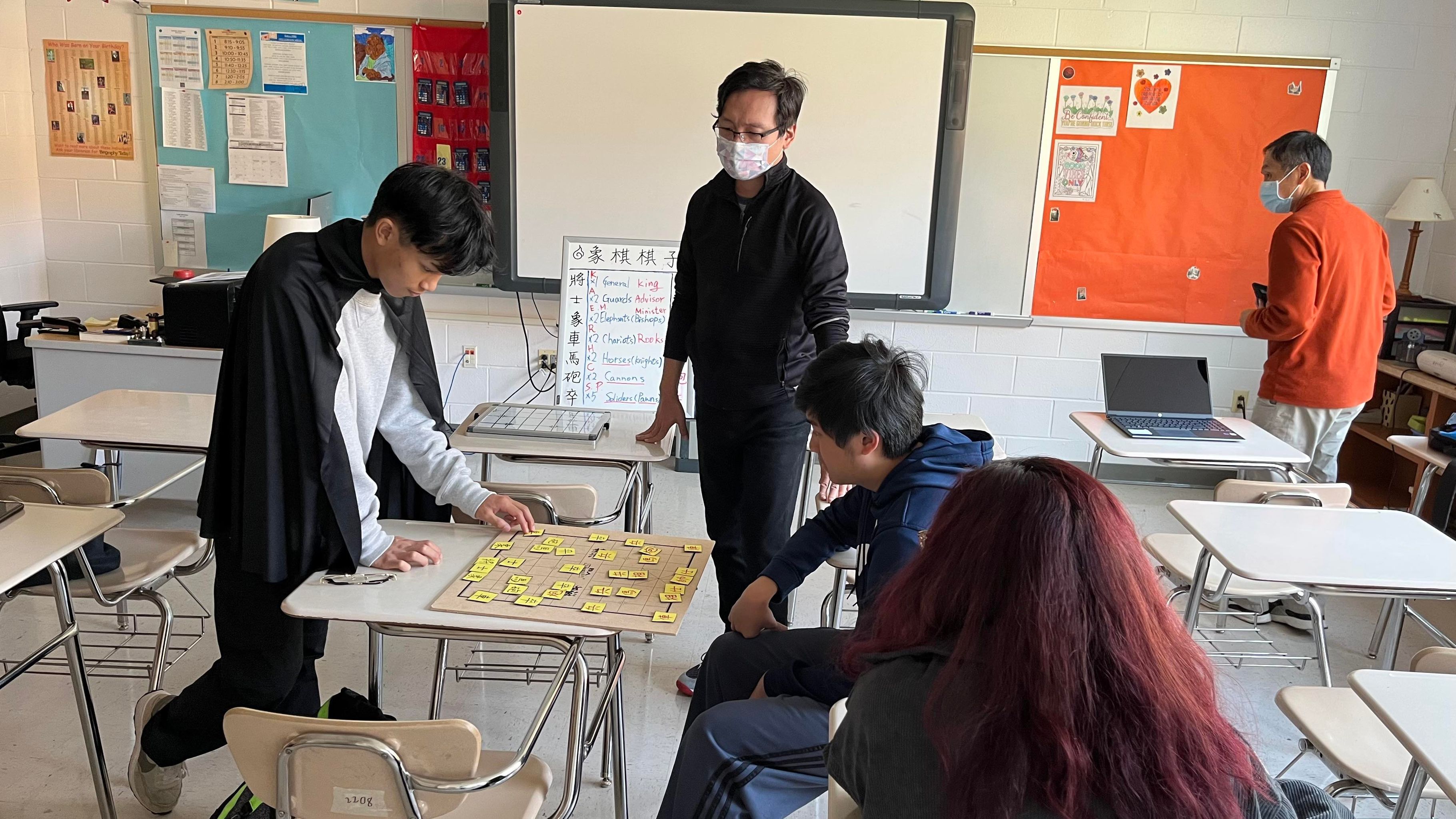 華府臺灣學校舉辦2022漢字文化節象棋研習1