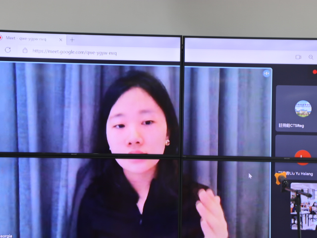 部分參賽者在線上參加比賽（國中組）