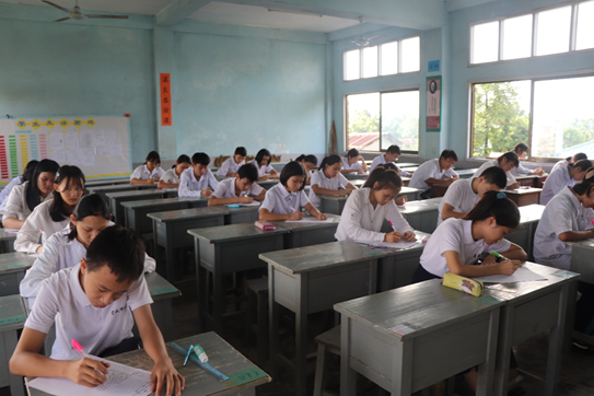 密支那育成學校舉辦2019成語默寫比賽3