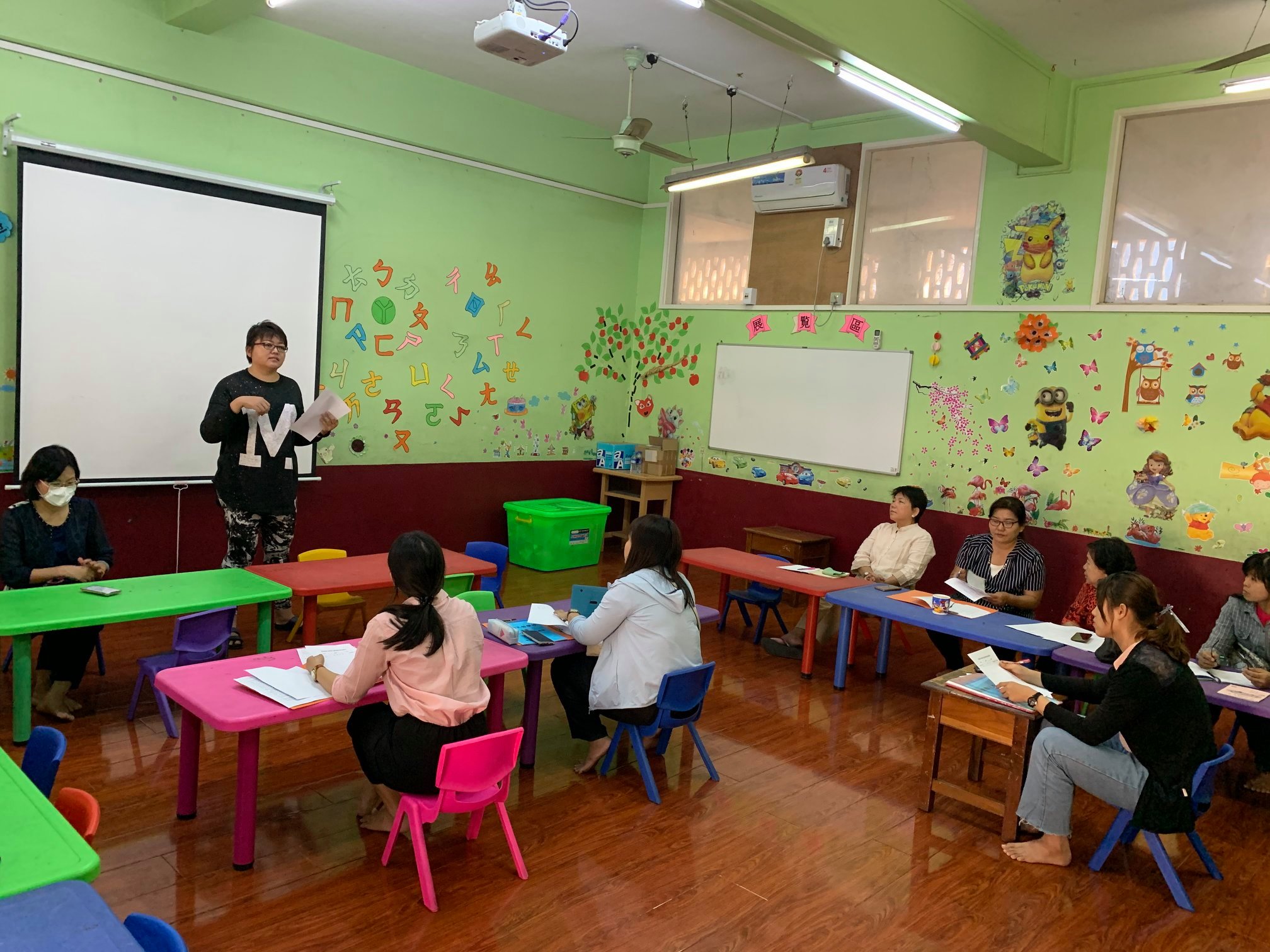 曼德勒孔教學校北區     2020年上學期第1次教務會議及研習會議1