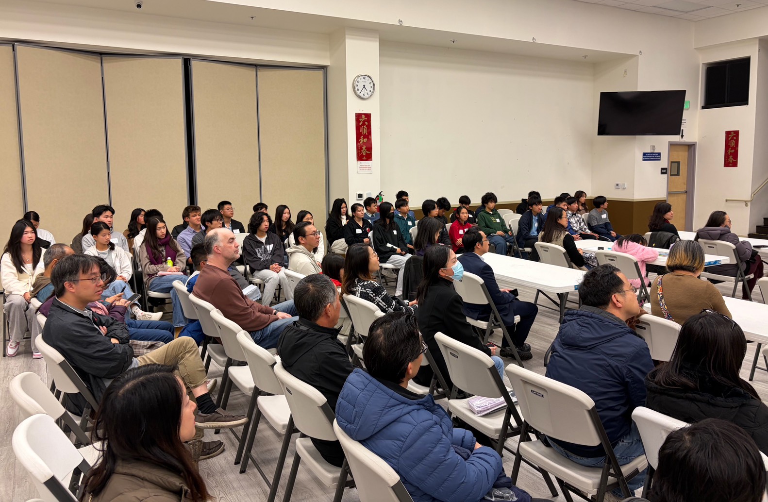 現場許多家長陪伴觀禮