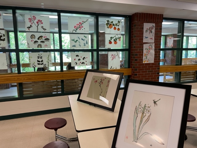 國畫班師生展覽作品