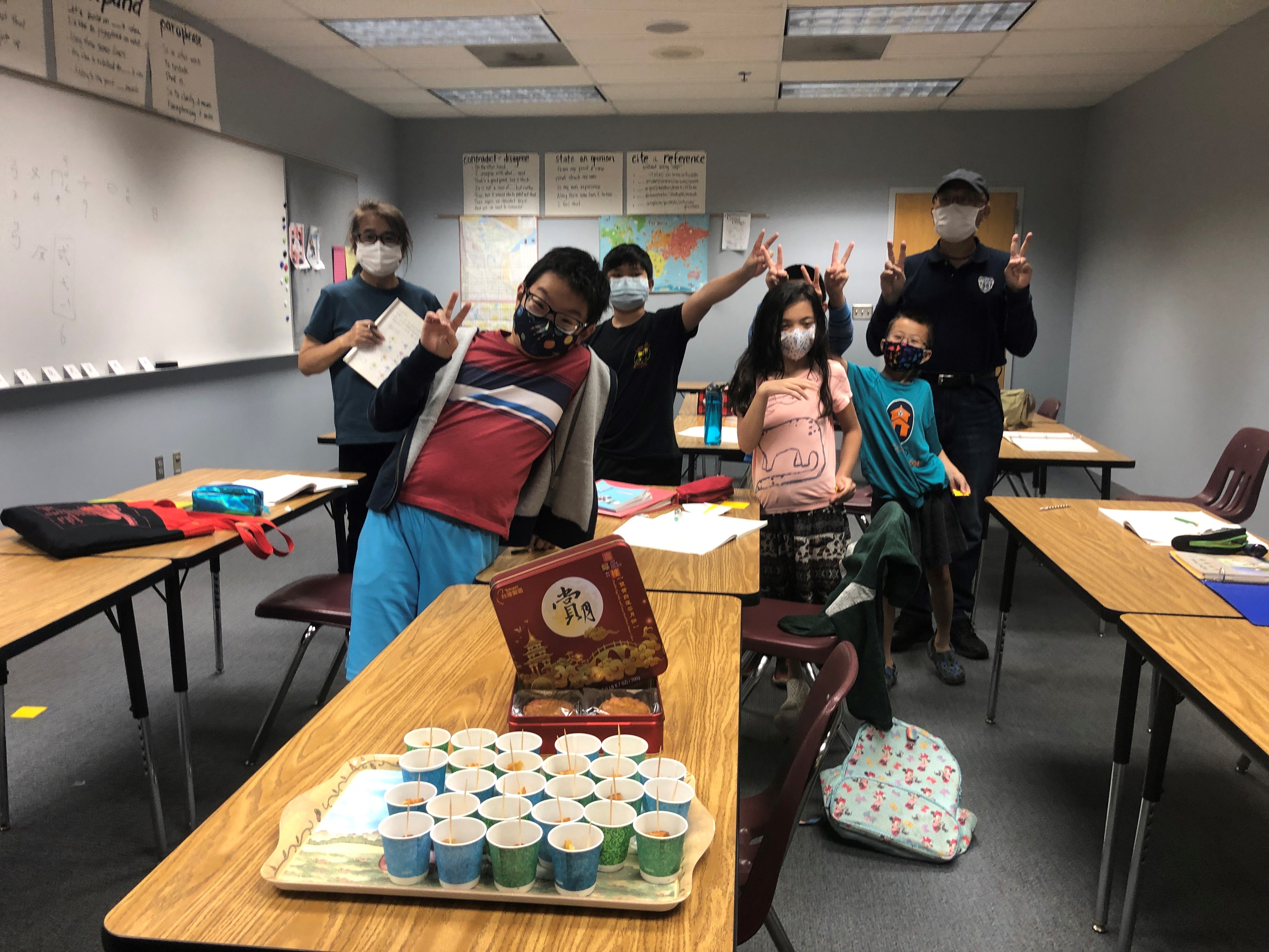 明州雙城中文學校 2021年秋季班慶祝中秋節暨教師節4