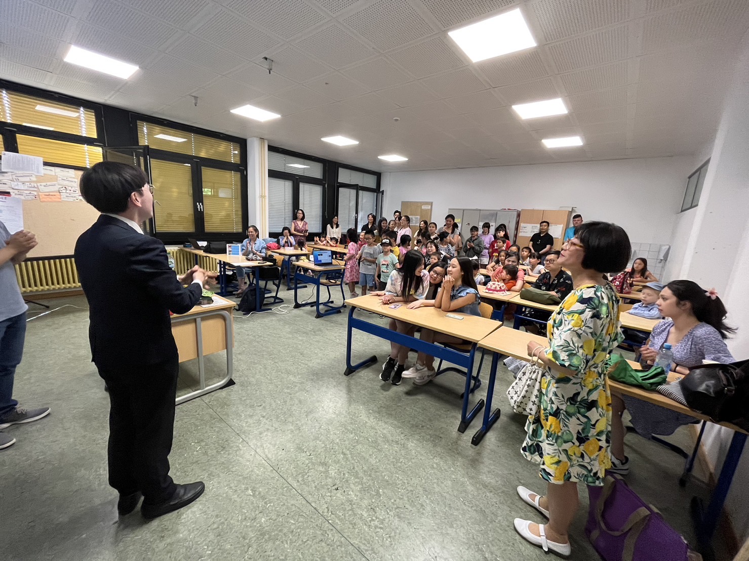 駐法蘭克福辦事處僑務秘書簡槙男致詞