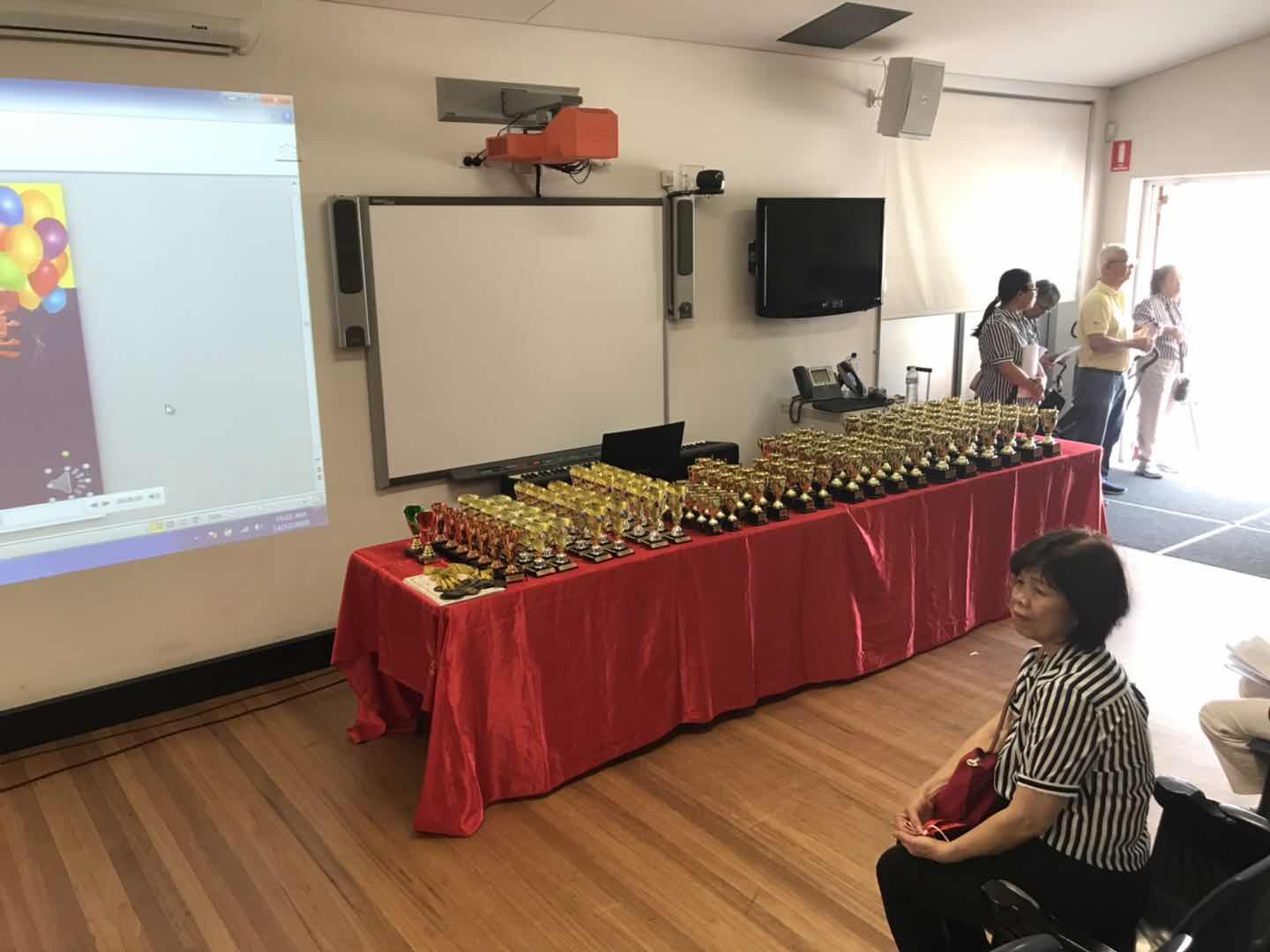 2019年得獎學生們的獎杯