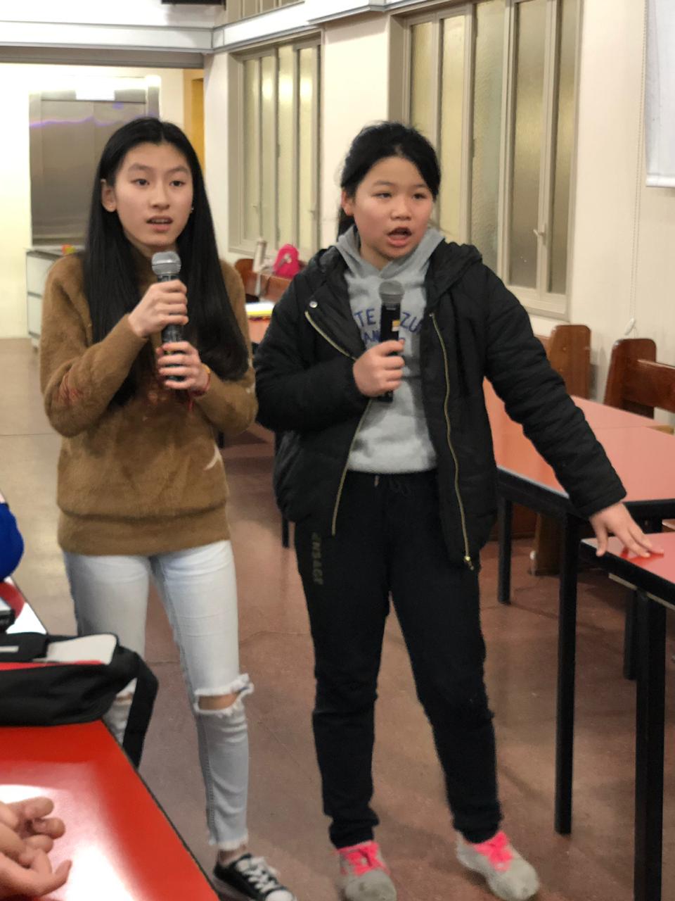 108學年度愛育學校正體漢字文化節「成語、四字詞語比手畫腳猜詞比賽」4