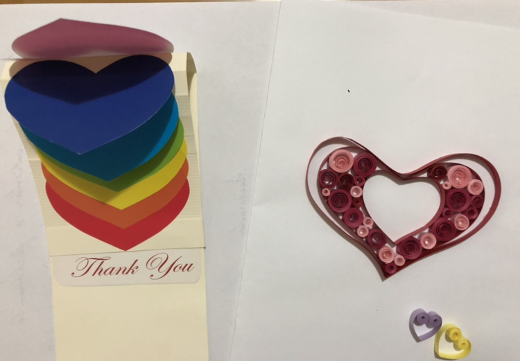 為老師們安排的母親節立體卡片製作課程