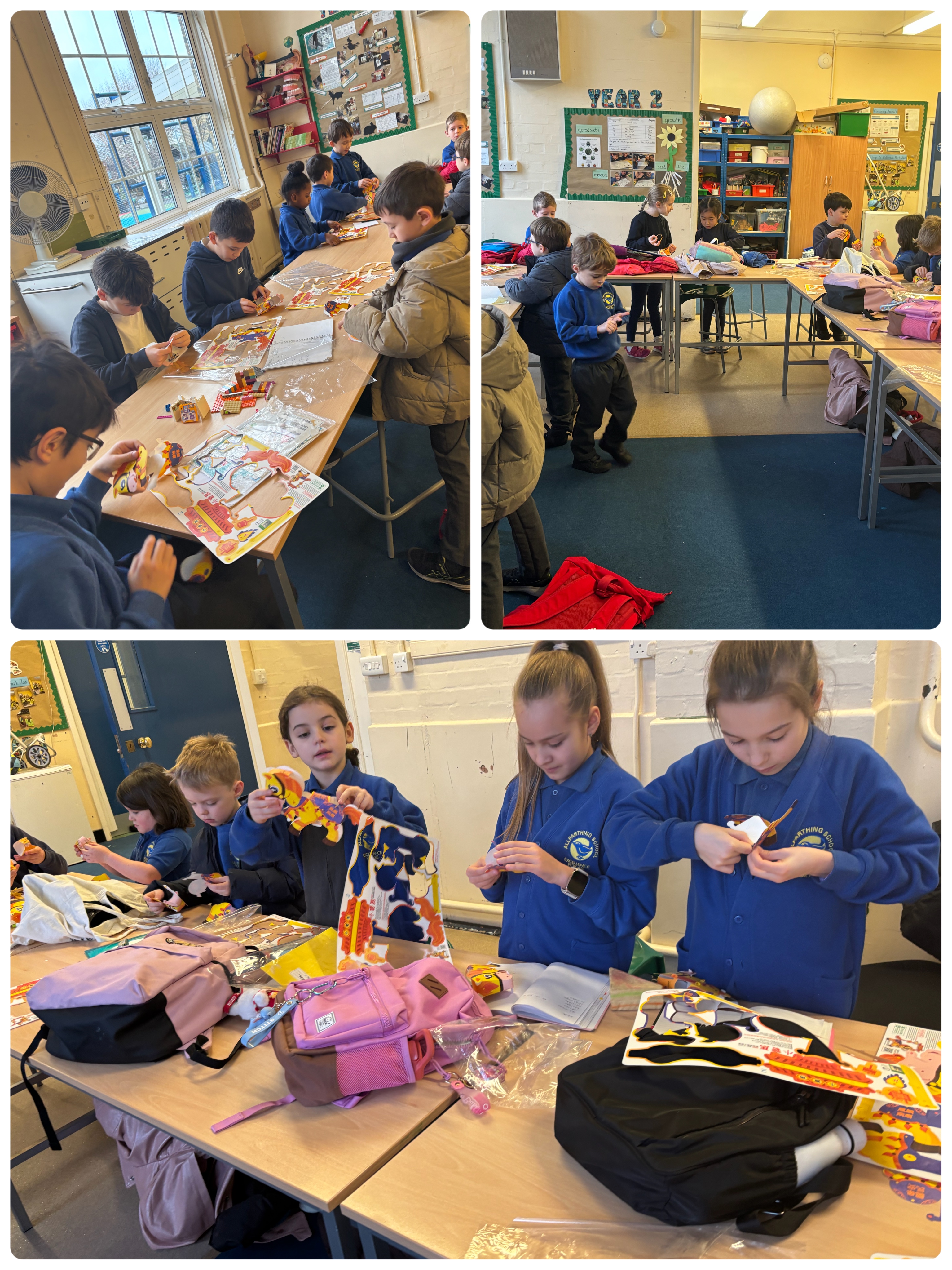  學生們一起製作馬燈籠，透過動手創作體驗中華傳統節慶工藝與文化樂趣