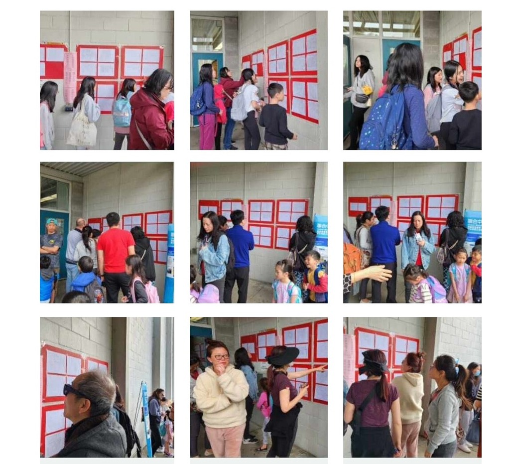 卓越獎作品當日展示於校門口(二)