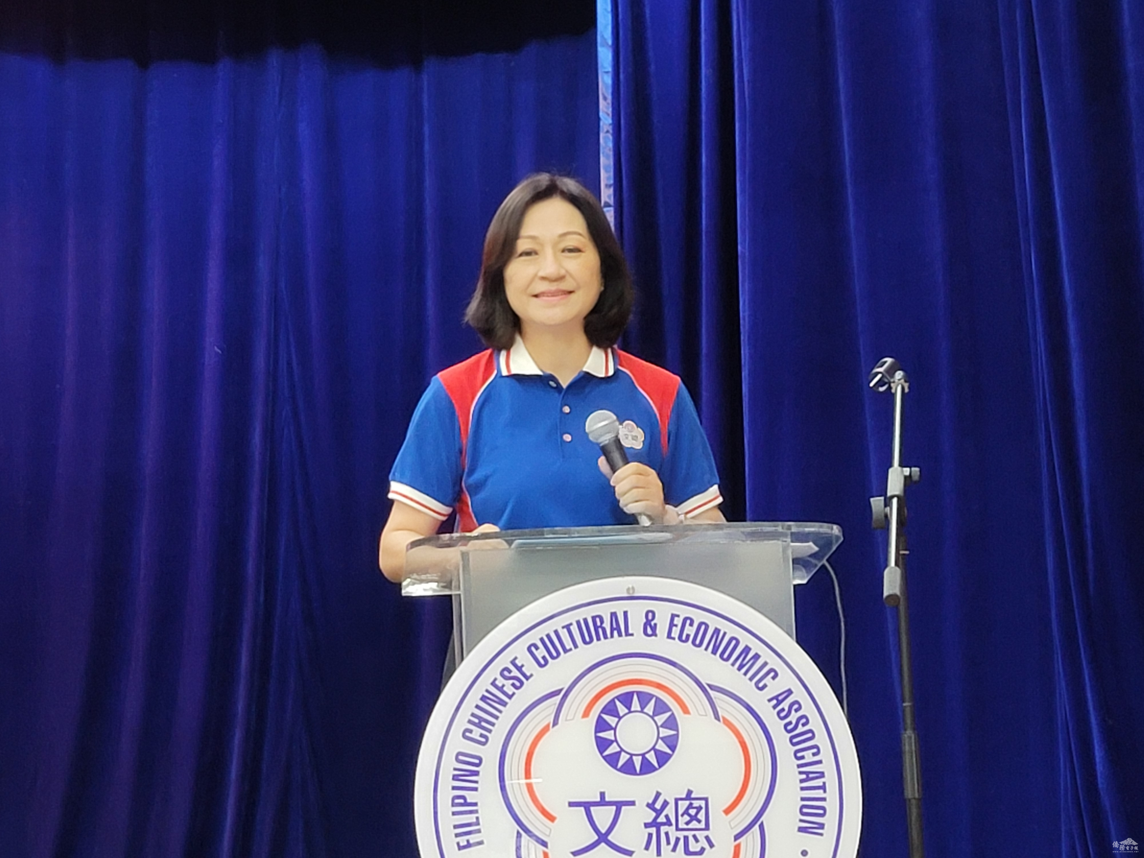 梁俊如致詞表示，舉辦親子成語繪畫比賽是為了宏揚中華文化