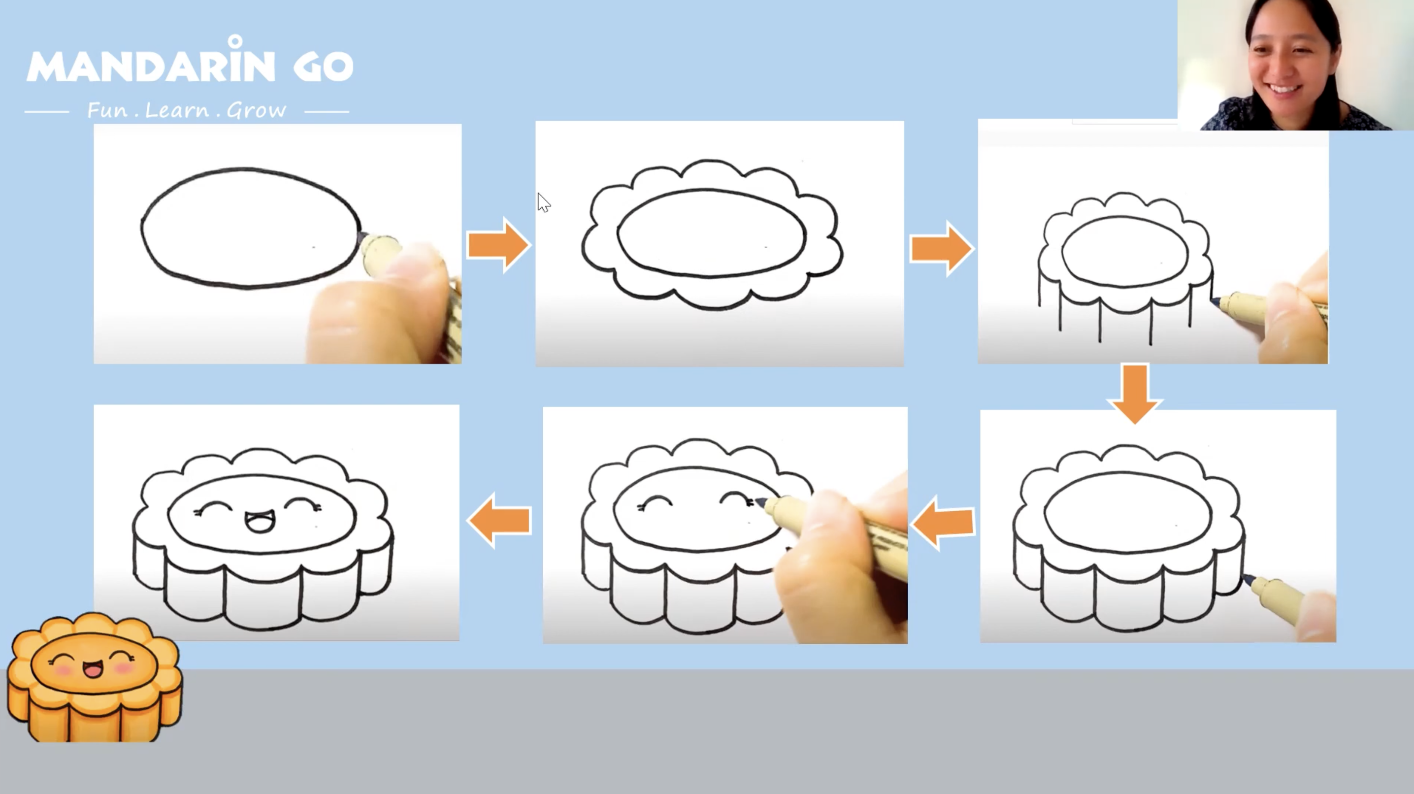Mandarin Go 老師帶著孩子們設計獨一無二的月餅