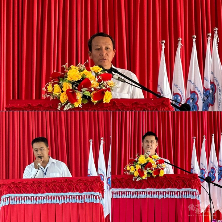 校長、副校長對參賽同學訓勉和評審老師點評