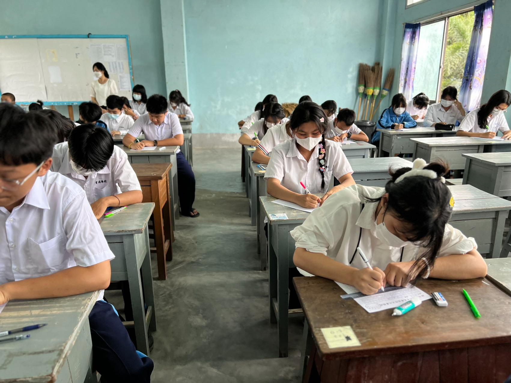 緬甸密支那育成學校舉辦2023「正體漢字文化節」華文作文比賽圖片