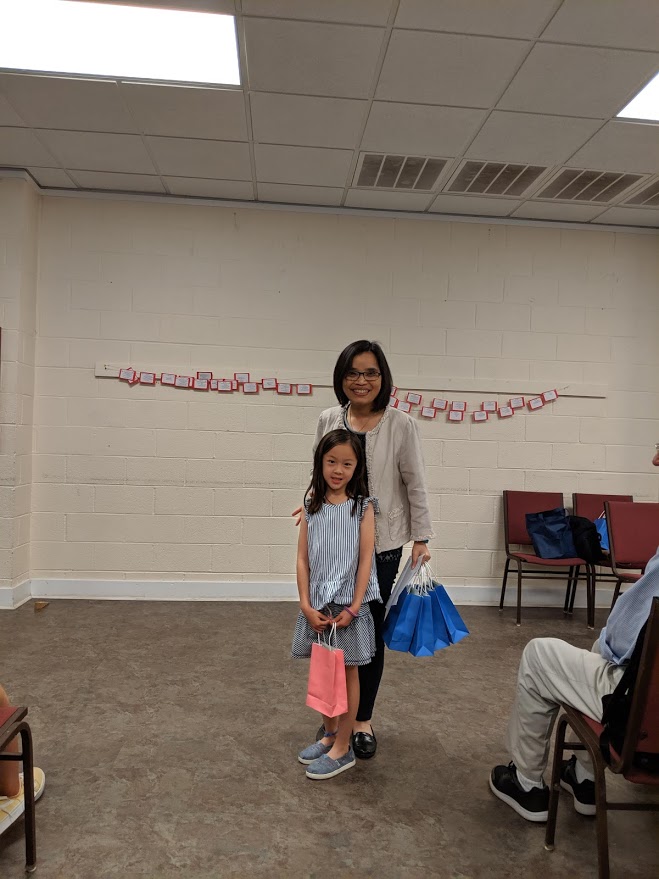 幼稚園班學生Sophie Tan認字比賽得名