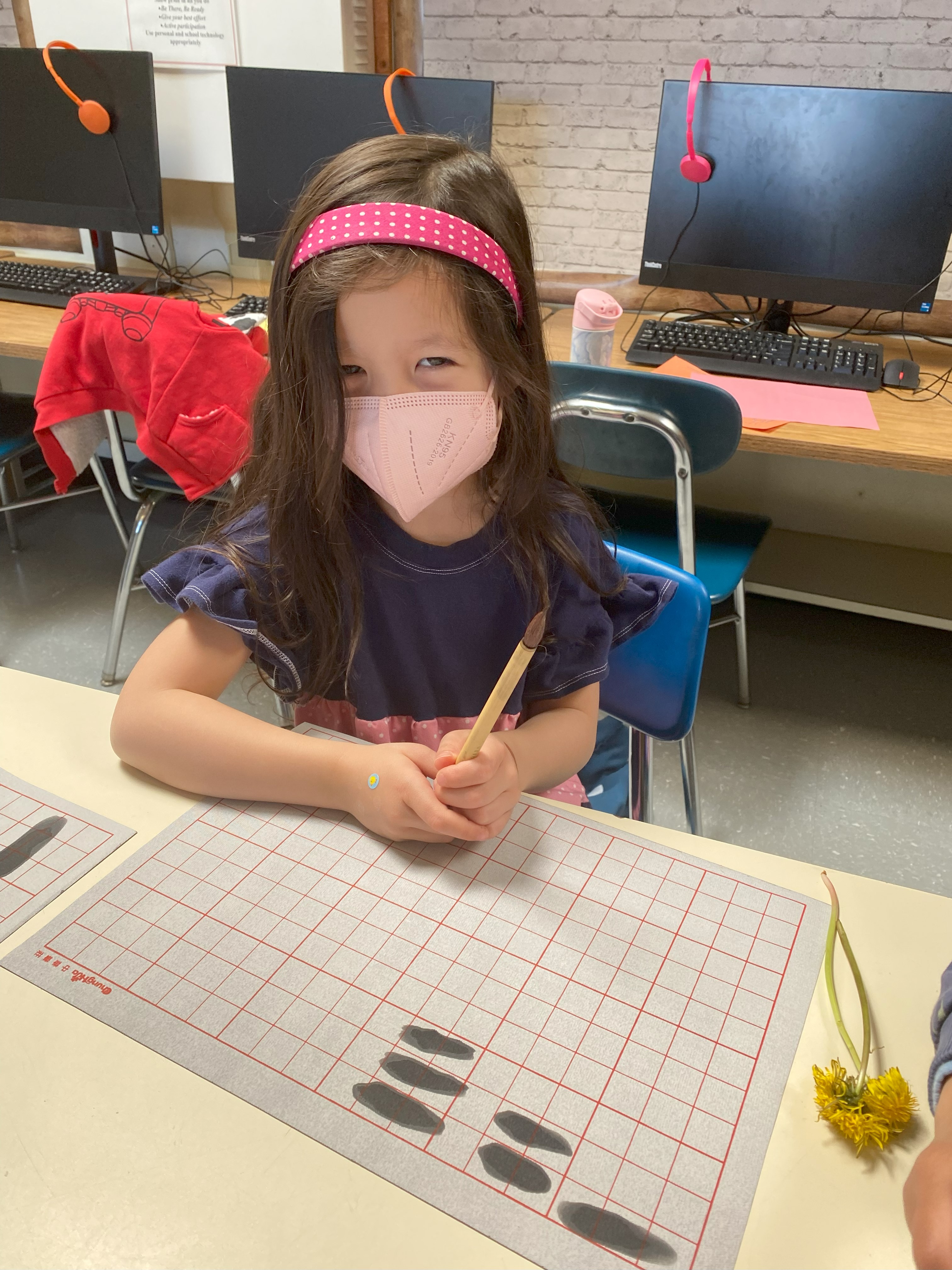 幼兒班練習用毛筆寫數字