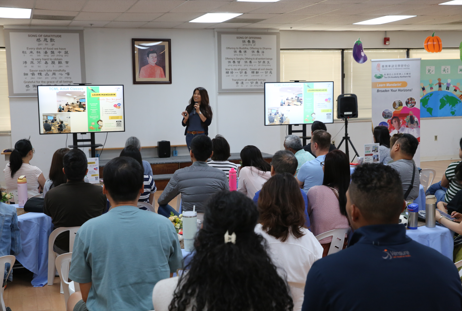 新澤西州北部慈濟人文學校於9月14日舉辦 臺灣華語文學習中心（TCML）2025年秋季招生活動，場面熱絡。
