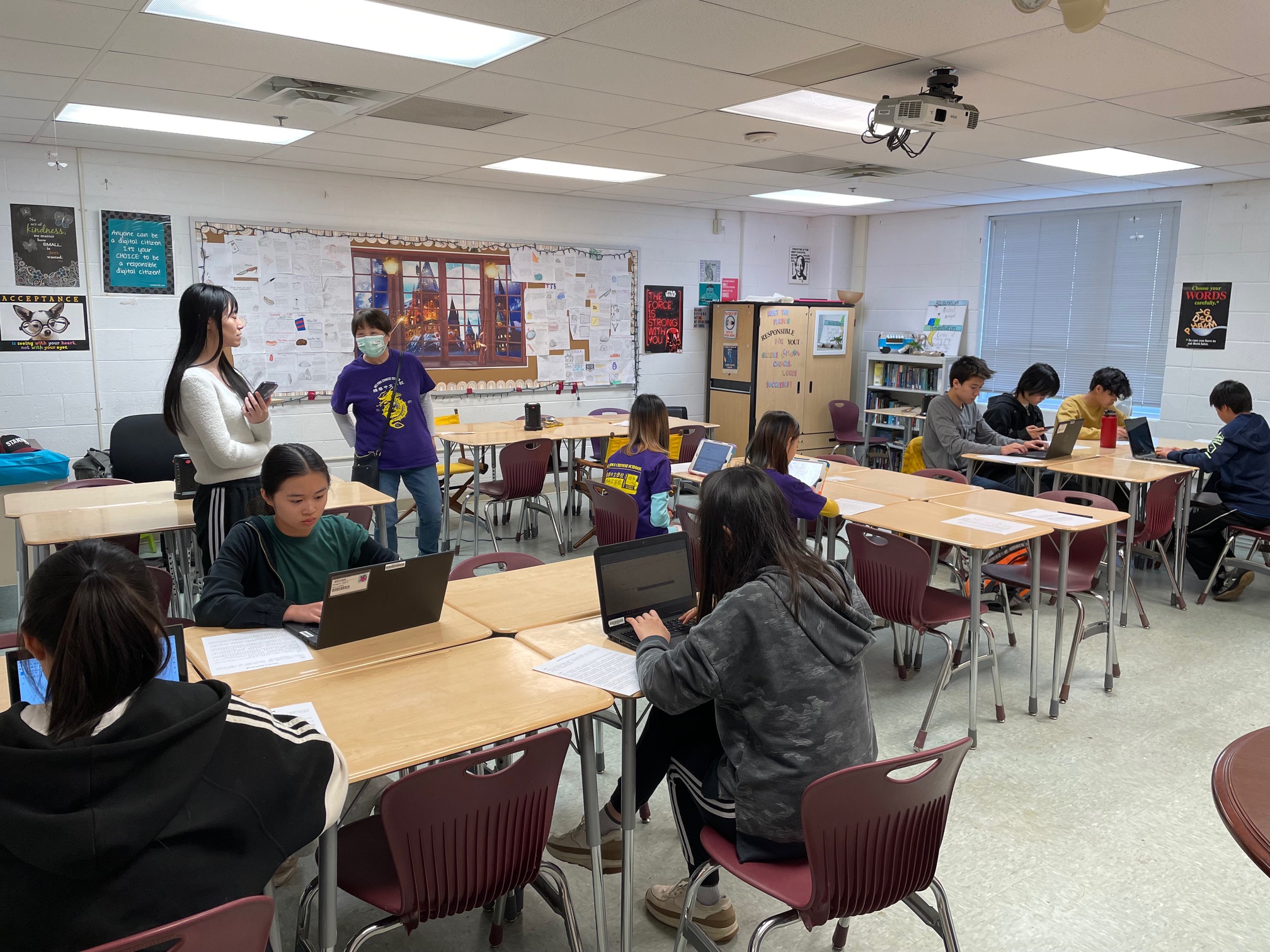 2024 維華中文學校電腦打字比賽現場