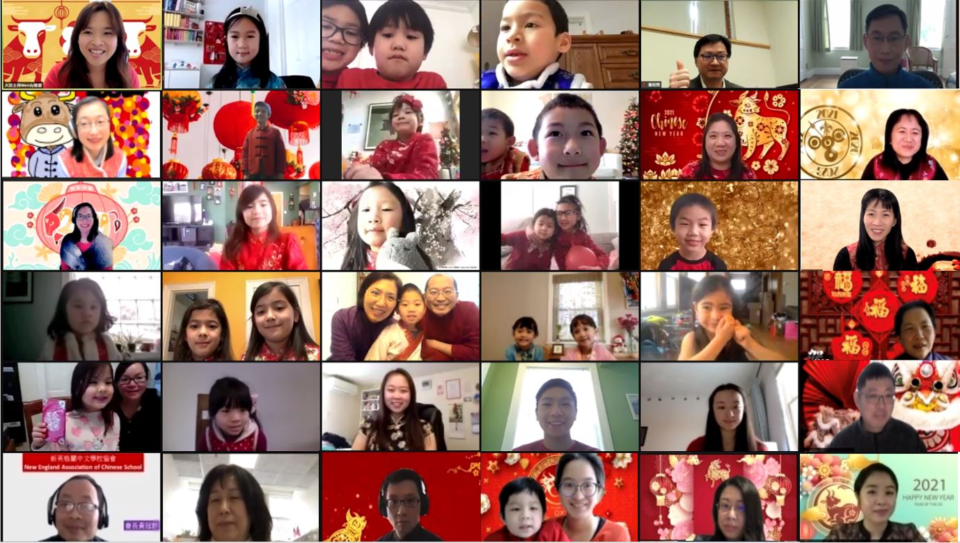 師生與家長踴躍參加線上年貨大街的活動