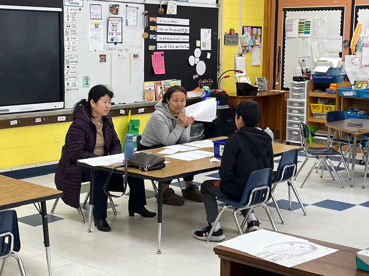 麻州中部中文學校學藝競賽活動, 學生參與朗誦