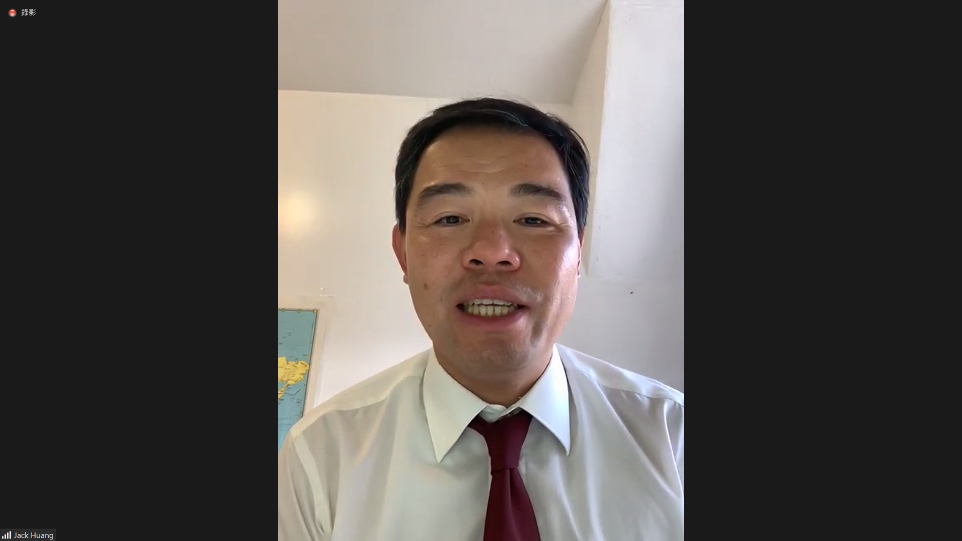 紐約華僑文教服務中心黃正杰主任應邀致詞。