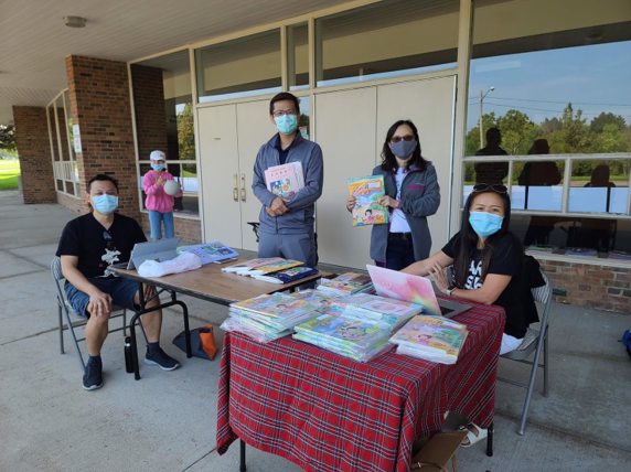 克里夫蘭中文書院 2020 開學日領書 - 「學華語向前走」