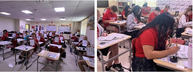 鳳凰城正體漢字文化主流學生正體漢字書畫比賽