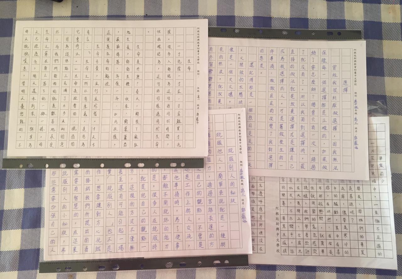 阿根廷新興中文學校   2021 全校作文比賽（線上）4