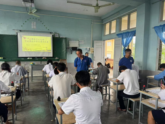 緬甸密支那育成學校舉辦「正體漢字文化節」書法比賽2