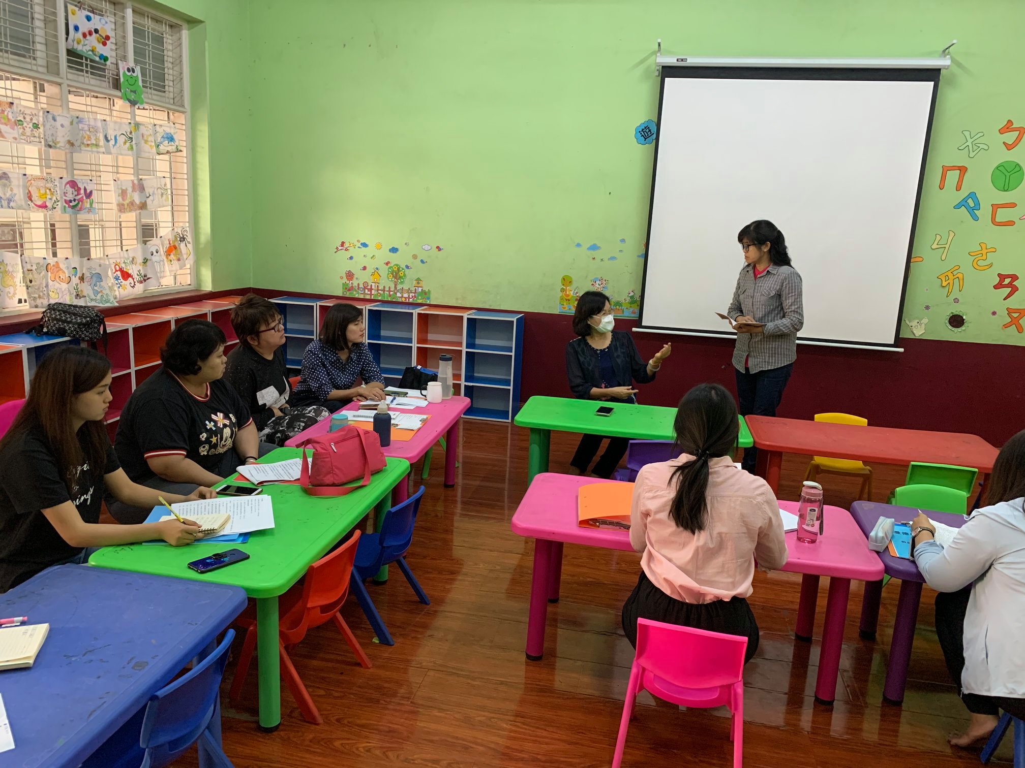 曼德勒孔教學校北區     2020年上學期第1次教務會議及研習會議3