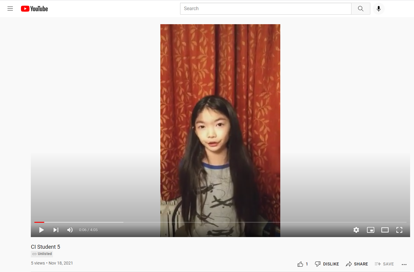 CI Class - 中級正規語文班 - 第一名 (演講影片截圖)