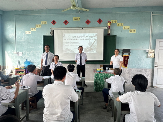 緬甸密支那 育成學校 「正體漢字文化節」書法比賽