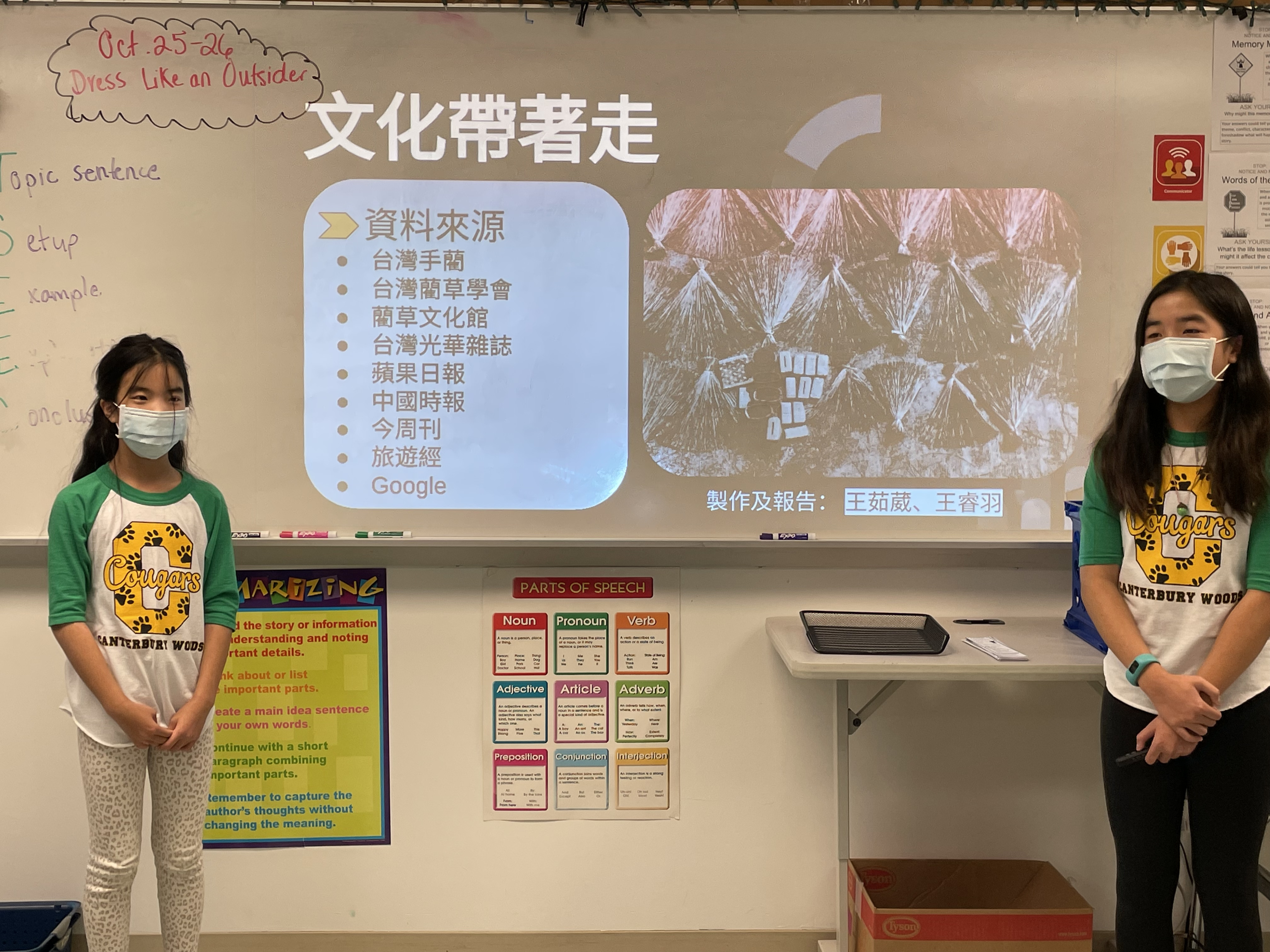 2022維華中文學校數位導覽比賽初中組第一名，左起王睿羽、王茹葳