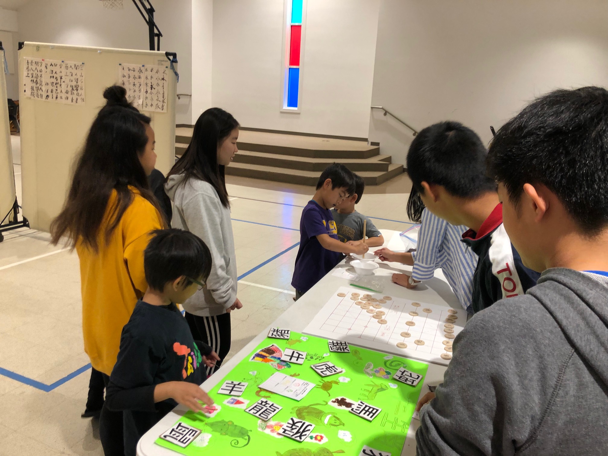 108學年度臺灣萊城中文學校正體漢字文化節--親子正體漢字教學園遊會3