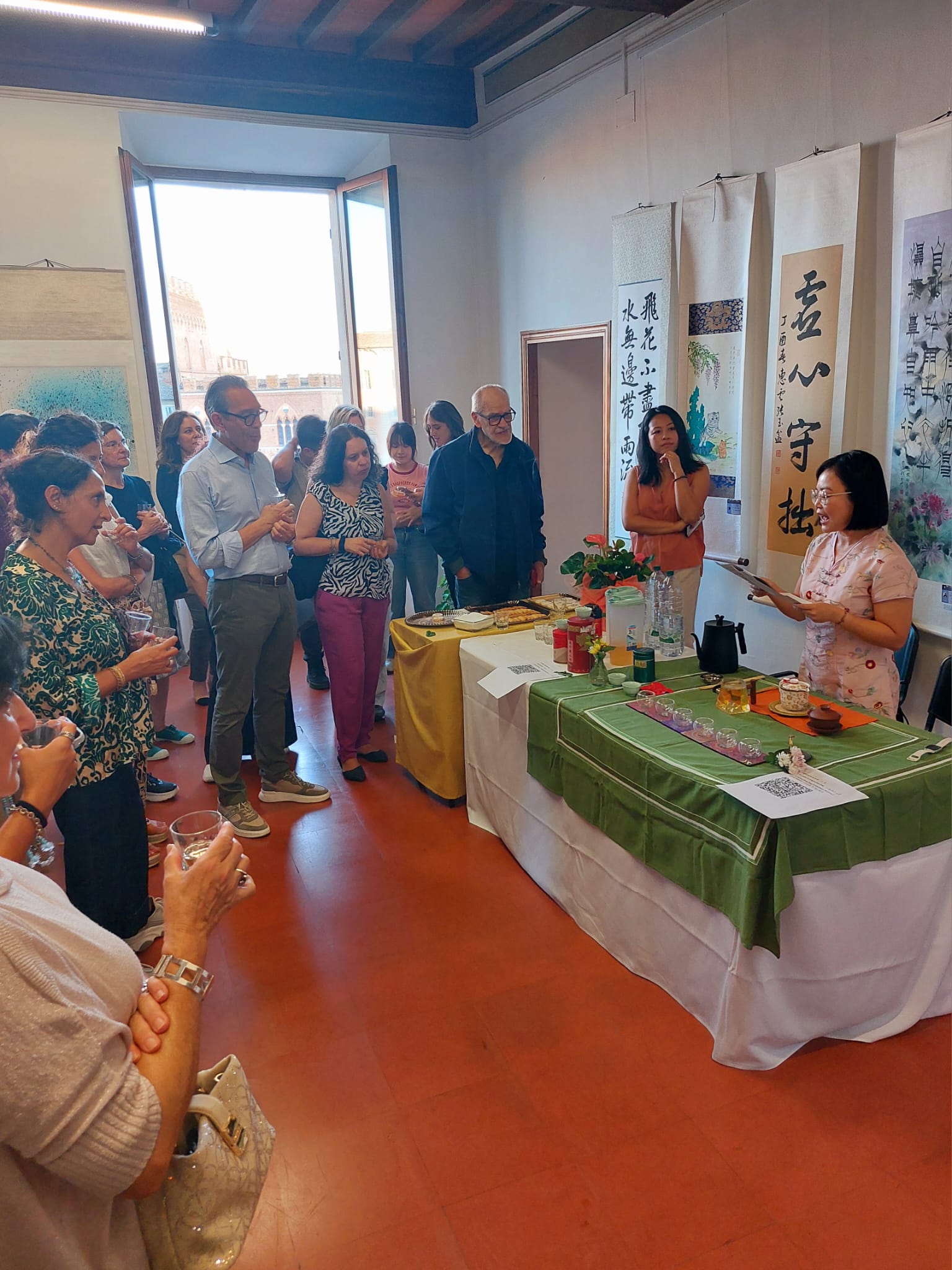 義大利民眾於臺灣畫展